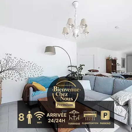 Maison Proche Clermont Et Riom 4 Et 4 Sbd , Climatisé Avec Parking Gratuit * Marsat